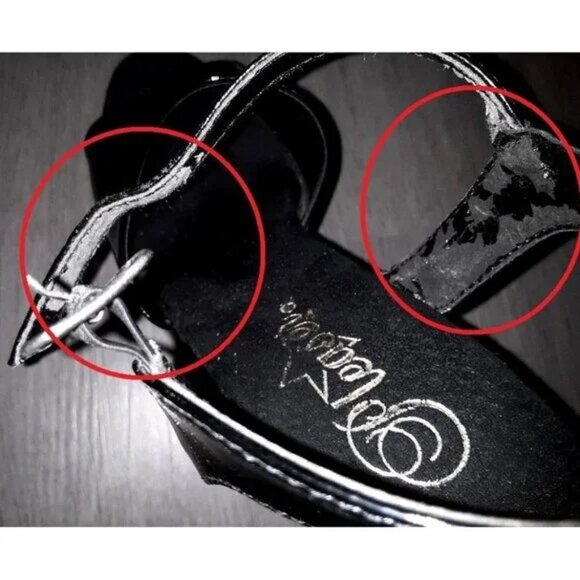 Pleaser KISS-209 Black Ankle Strap Stiletto Platform High Heels Size 7 PLS READ! - Picture 11 of 16